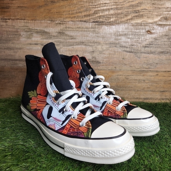New Converse Shoes Chuck 70 High 'Dia De Los Muertos' 173112C - Picture 2 of 10